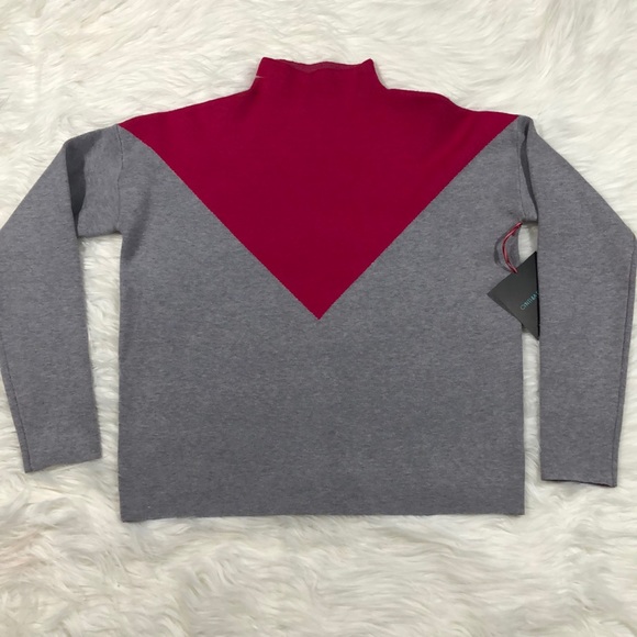 Cynthia rowley pink and grey sweater - Picture 1 of 6